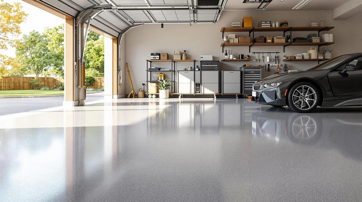 Year-Round Garage Floor Protection With Polyurea