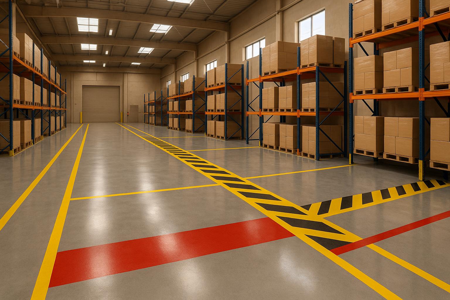 Warehouse Floor Marking: Osha Color Standards