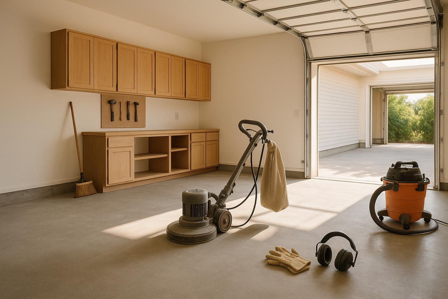 Convert A Garage Into A Workspace: Concrete Floor Prep