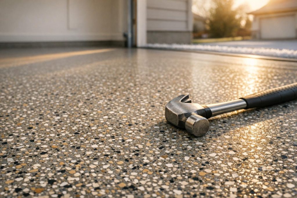 One-Day Garage Floor Installation In Richland: Faster And Tougher Than Epoxy 2 One-Day Garage Floor Installation In Richland: Faster And Tougher Than Epoxy