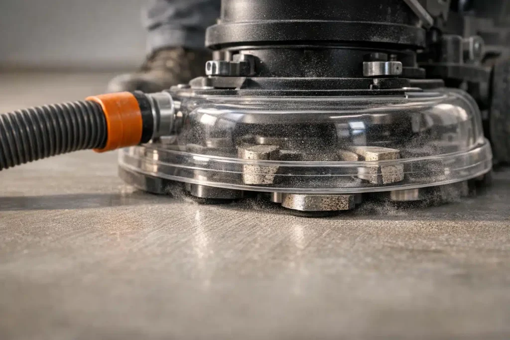 How To Properly Grind A Concrete Floor To Prep For Coating