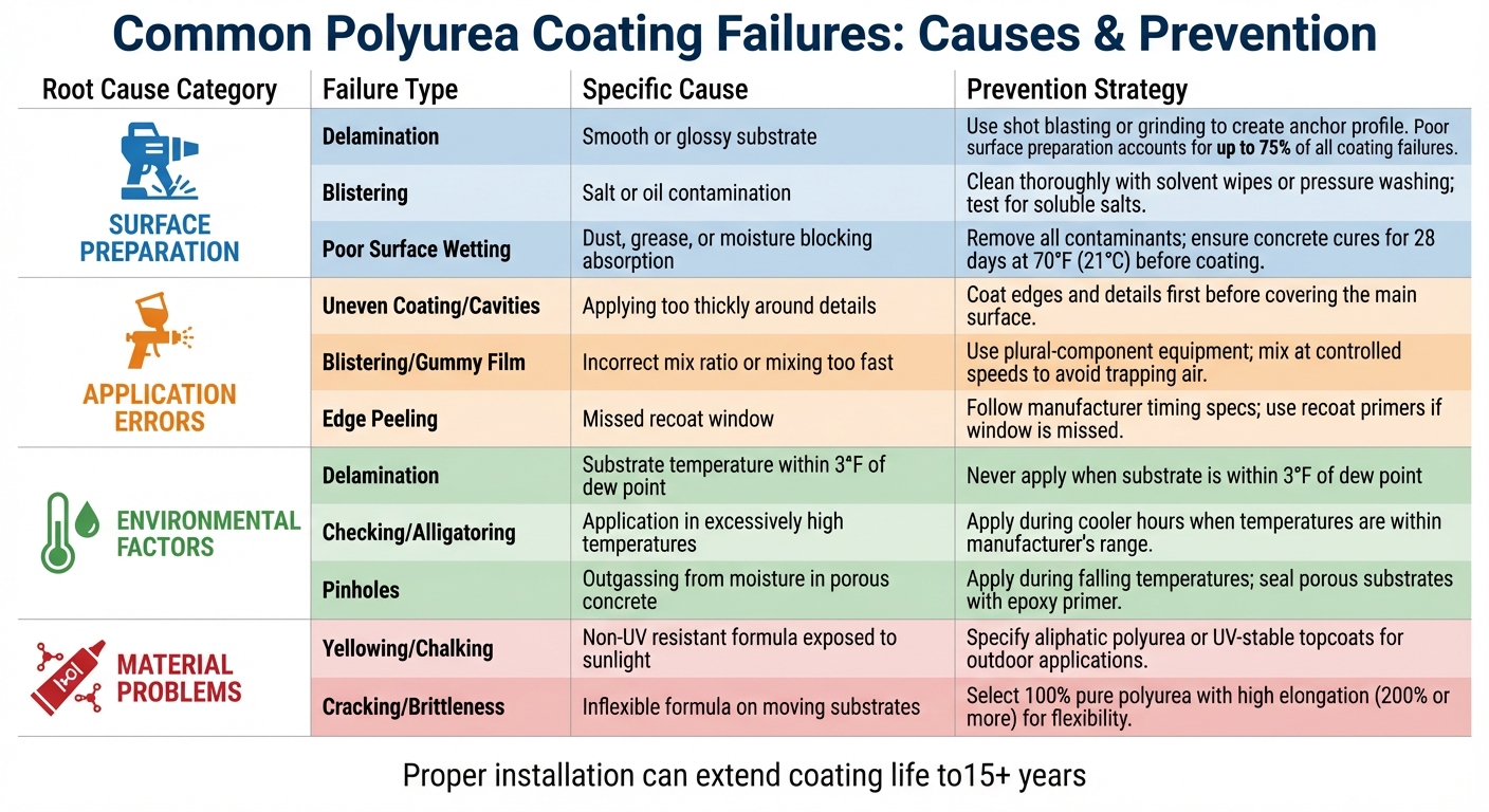 Coating Poor Coverage Signs Of Poor Polyurea Coating Application