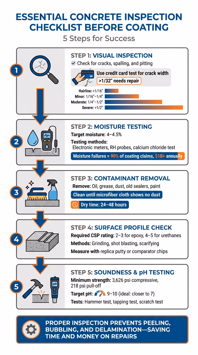 How To Inspect Concrete Before Coating 1 5-Step Concrete Inspection Process Before Coating Application