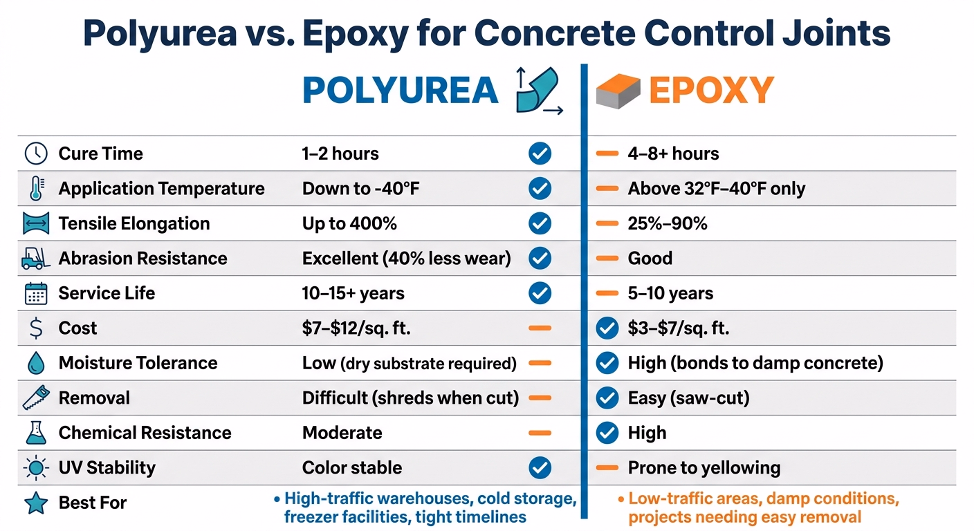 Polyurea For Control Joints: Benefits Explained 1 Polyurea Vs Epoxy Control Joint Fillers: Side-By-Side Comparison