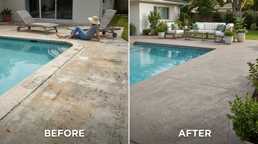 Pool Deck Resurfacing Pros And Cons: Three Paths Compared 5 Asset A4Nawcoloursfgzm