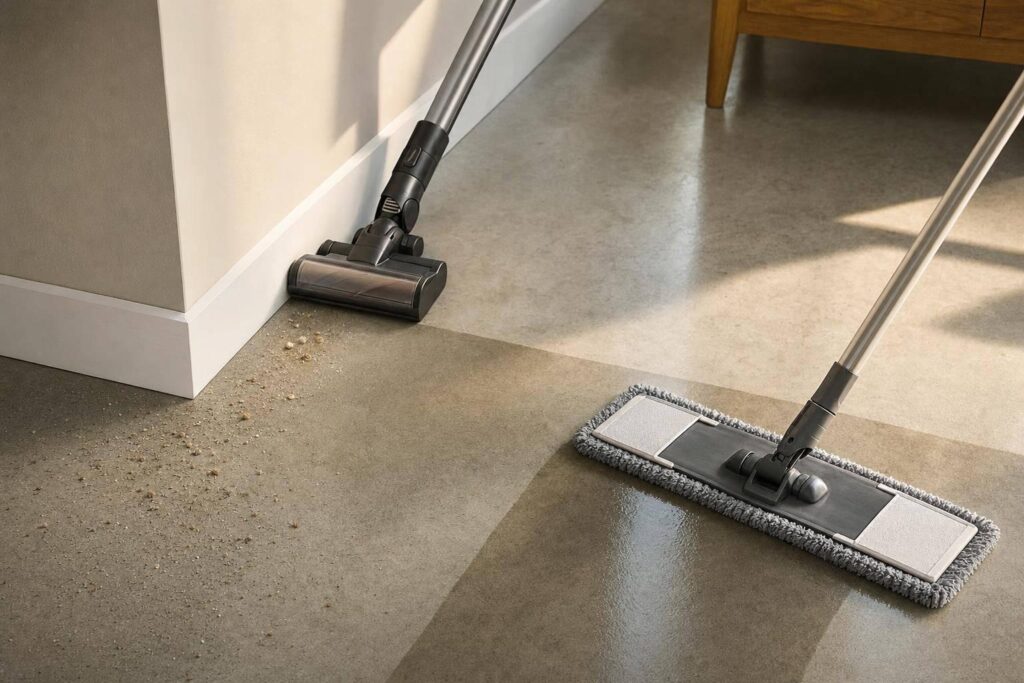 How To Clean Concrete Floors Like A Pro: Vacuum &Amp; Mop 8 Polyurea Curing Vs Epoxy: Key Differences