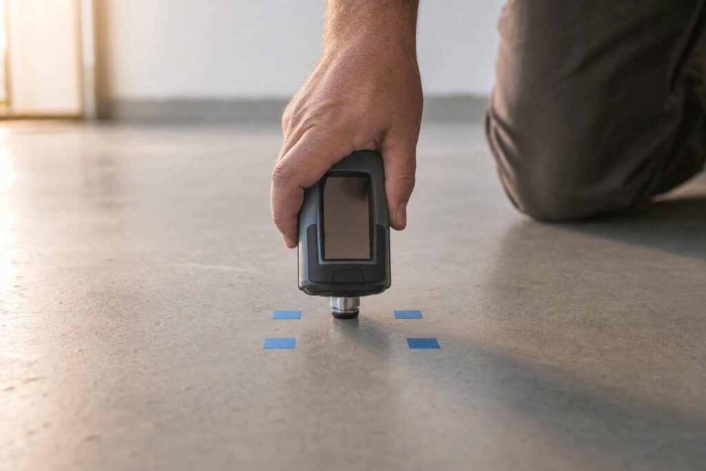 How To Measure Coating Thickness On Concrete 1 How To Measure Coating Thickness On Concrete