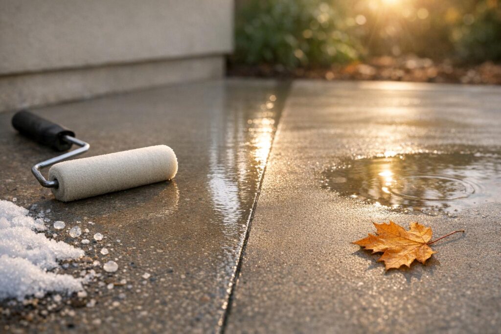 Seasonal Care For Uv-Stable Concrete Coatings