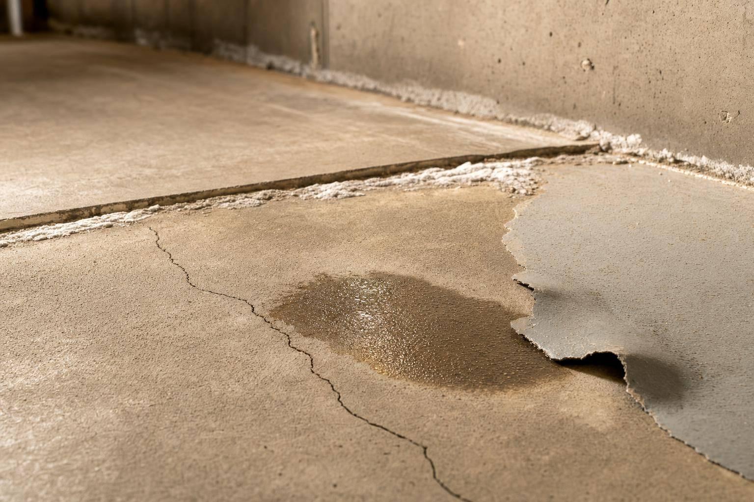 Garage Floors 5 5 Basement Floor Damage Warning Signs