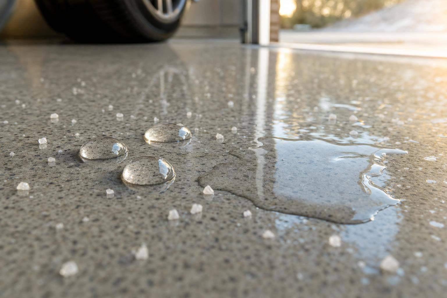 How Floor Coatings Block Salt Damage